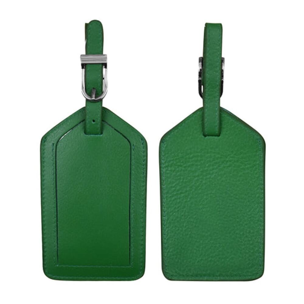 Leather Luggage Tag | Emerald
